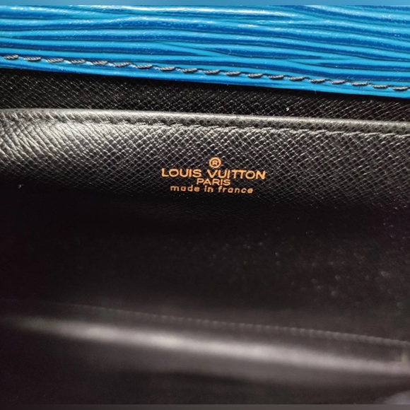 SOLD❌Authentic LOUIS VUITTON Clutch Bag Jena Blue Epi - Picture 10 of 12